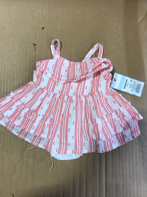 Photo 1 of Baby Girls' Texture Clipspot Dress - Cat & Jack Coral Pink Newborn
