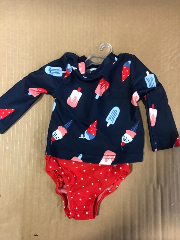 Photo 1 of 6 MONTHS Carter's Just One You ? Baby Boys' 2pc Long Sleeve Floral Print Rash Guard Set B
