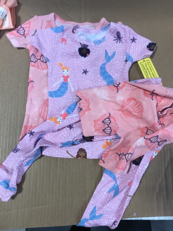 Photo 2 of 18M Carter's Just One You Baby Girls' 4pc Shells/Mermaids Snug Fit Pajama Set - Purp
