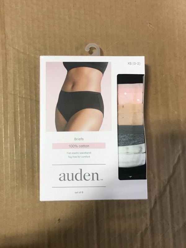 Photo 1 of Auden Women's Cotton Briefs. Open Box. 6 Pack. Size: Xs (0-2)
