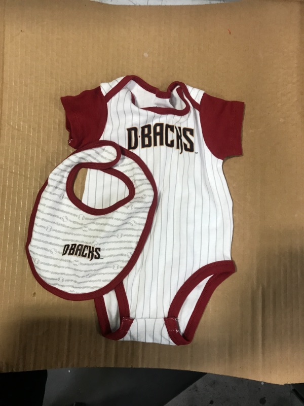 Photo 1 of 12M BOYS ONESIE, BASBALL, WITH BIB 