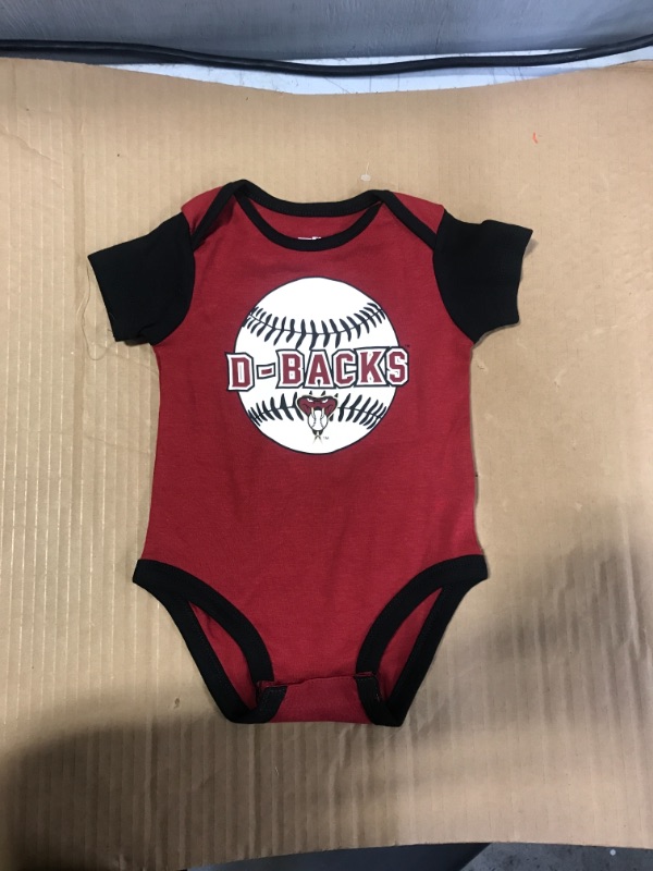 Photo 1 of 6-9M BABY BASEBALL ONESIE, ARIZONA DIAMONDBACKS