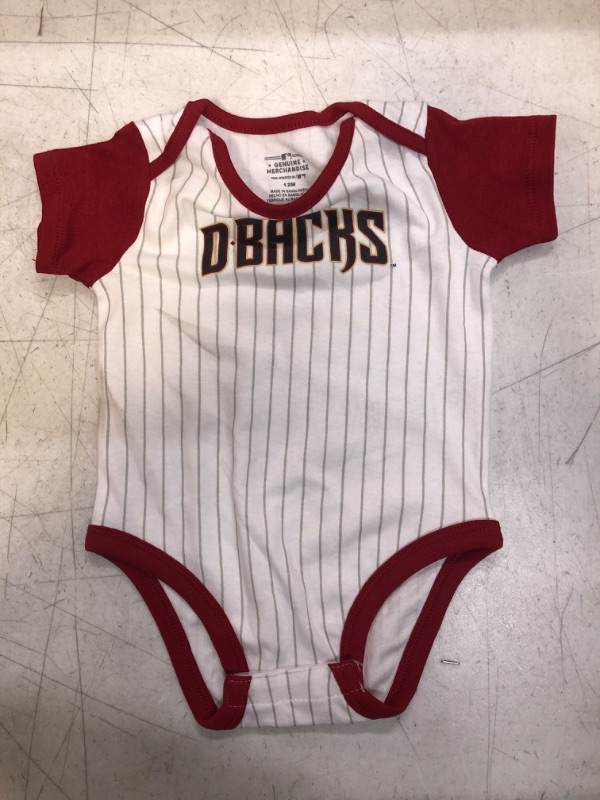 Photo 1 of SIZE 12M - GENUINE MERCHANDISE D-BACKS BABY ONESIE