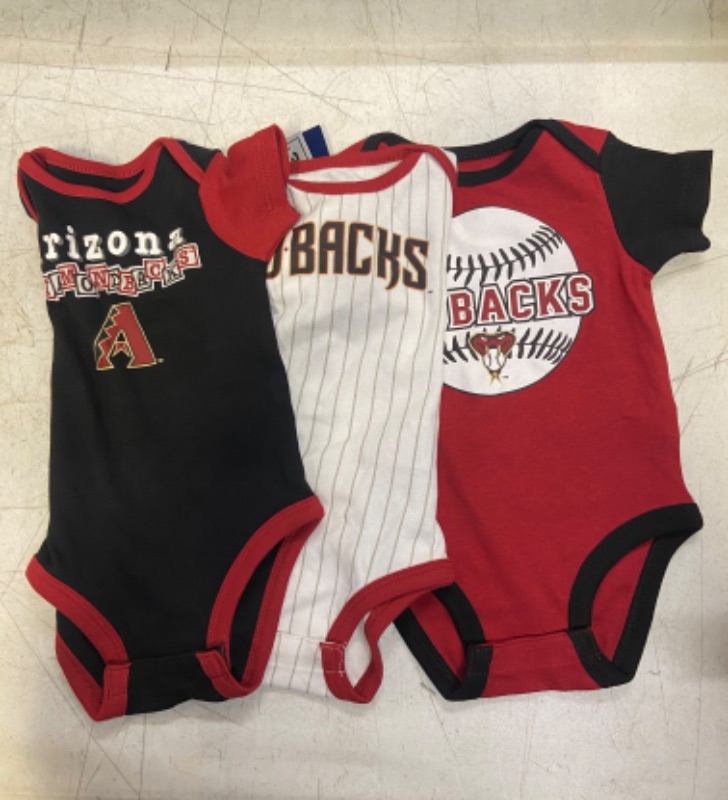 Photo 1 of 3PC SET - SIZE 6/9 - TEAM ATHLETIC GENUINE MERCHANDISE - BABY ONESIES 