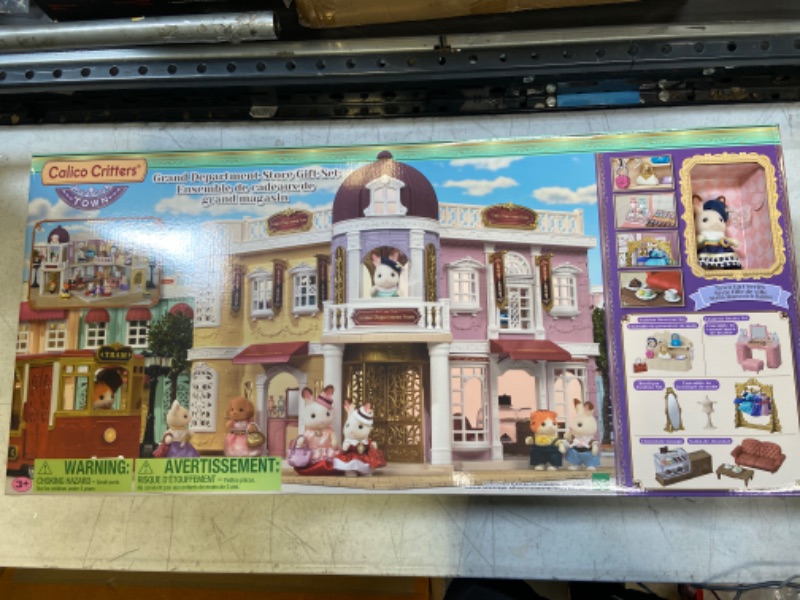 Photo 2 of Calico Critters Town Series Grand Department Store Gift Set Fashion Dollhouse Playset with Figure Shops and Accessories / PRODUCT IS FACTORY SEALED
