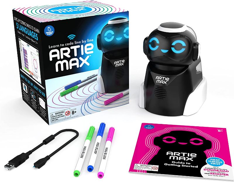 Photo 1 of Educational Insights Artie Max the Coding & Drawing Robot, STEM Toy, Gift for Boys & Girls, Ages 8+ / PACKAGING IS MISSING 
