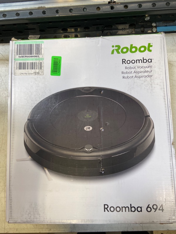 Photo 2 of IRobot Roomba 694 Wi-Fi Connected Robot Vacuum / FUNCTION IS UNKNOWN
