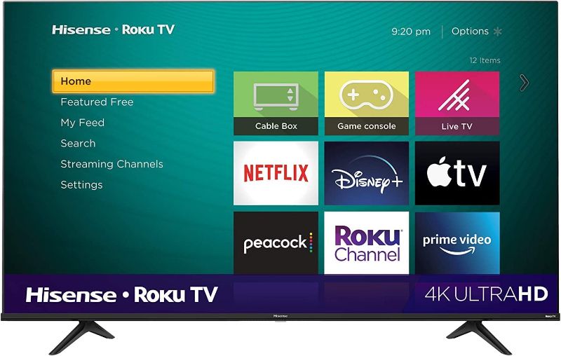 Photo 1 of Hisense 43 Class 4K UHD LCD Roku Smart TV HDR R6 Series 43R6E3
