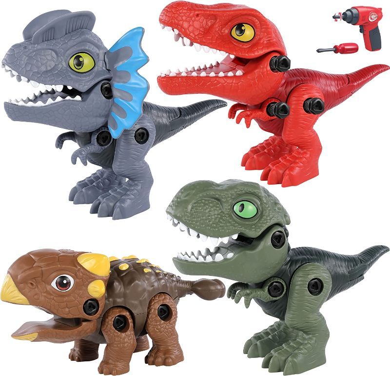 Photo 1 of IMPORX Huge Dinosaur Toys for Kids 3-8 – Take Apart Dinosaur Kids Toys – Gift for Boys – Building Construction Toys Sets with Electric Drill – Kids Learning Toys - Toddler Toys – Kids’ Birthday Gifts / PRODUCT IS FACTORY SEALED 
