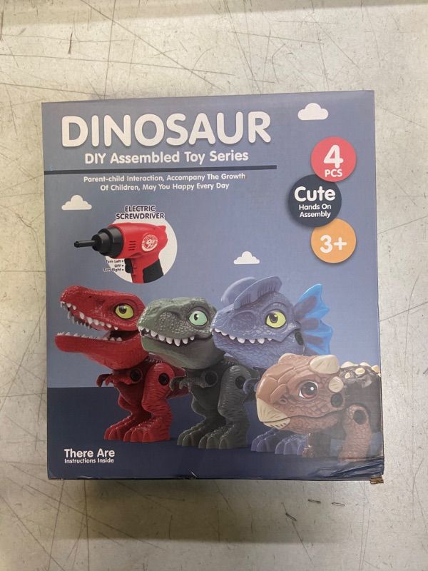 Photo 2 of IMPORX Huge Dinosaur Toys for Kids 3-8 – Take Apart Dinosaur Kids Toys – Gift for Boys – Building Construction Toys Sets with Electric Drill – Kids Learning Toys - Toddler Toys – Kids’ Birthday Gifts / PRODUCT IS FACTORY SEALED 
