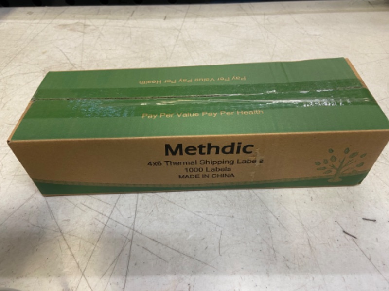 Photo 2 of Methdic 4x6 Fold Thermal Direct Shipping Label for UPS USPS 1 Stack (1000 Labels)
