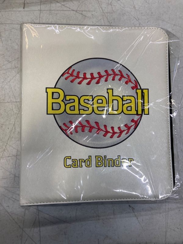 Photo 2 of Baseball Card Binder Compatible with Topps Baseball Cards, Trading Card Holder Album Fits 720 Cards with 40 Double-Sided Card Sleeves. Sports Collectible Card Storage Protectors Organizer Book
