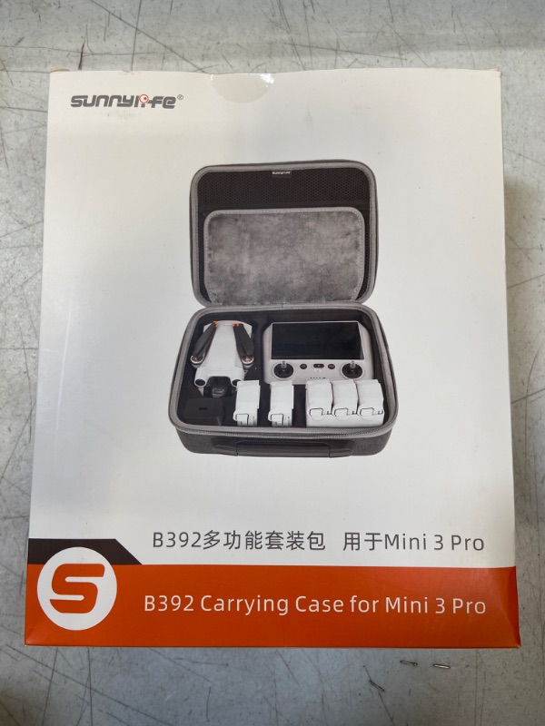 Photo 2 of Mirvyagr DJI Mini 3/Mini 3 Pro Case, Portable Carrying Case for DJI Mini 3/Mavic Mini 3 Pro, Travel Storage Bag Compact Portable Case for DJI Mini 3 Pro with DJI RC/RC-N1 Controller Accessories[Case Only] / PRODUCT IS FACTORY SEALED 
