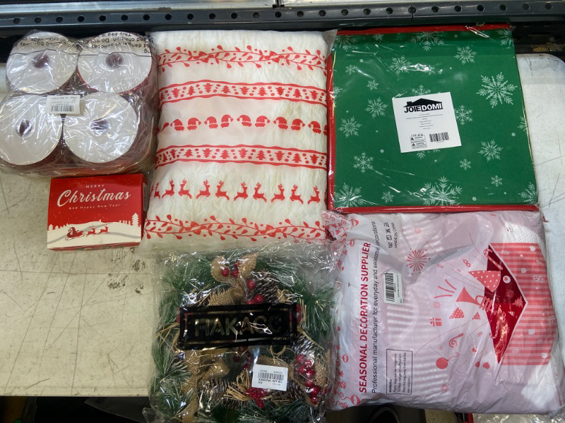 Photo 1 of 6 MISC. ASSORTED ITEMS IN BAG LOT /  SOLD AS IS / CHRISTMAS THEME BAG LOT 