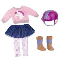 Photo 1 of Glitter Girls by Battat - Gallop & Glow! Outfit -14" Doll Clothes - Toys, Clothes & Accessories for Girls 3-Year-Old & up / FACTORY SEALED
