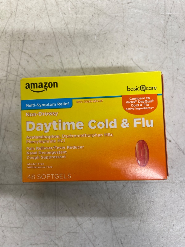 Photo 1 of AMAZON DAYTINME COLD & FLUE MEDICINE 48 SOFT GELS  / EXP DATE : 06/2024