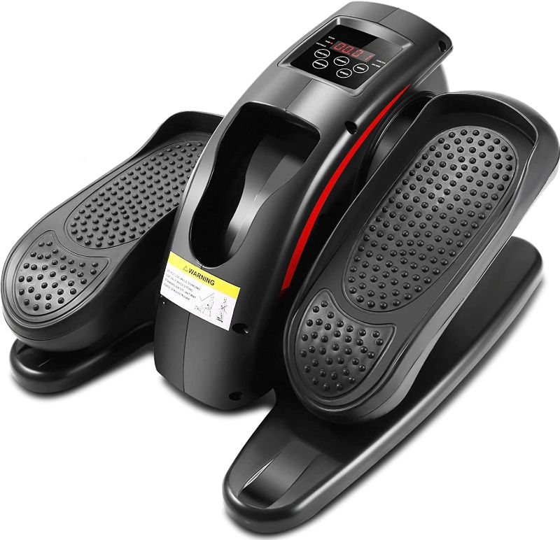 Photo 1 of ANCHEER Under Desk Electric Mini Elliptical Machine, Remote Control Portable Exercise Elliptical Trainer with Large Pedal, LCD Monitor Compact Trainer for Home & Office Gym
