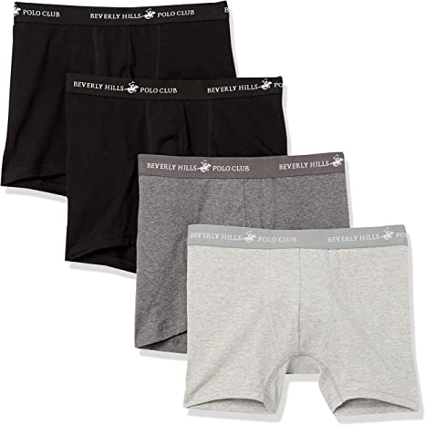 Photo 1 of Beverly Hills Polo Club Men's 4 Pack Solid Boxer Brief XL
