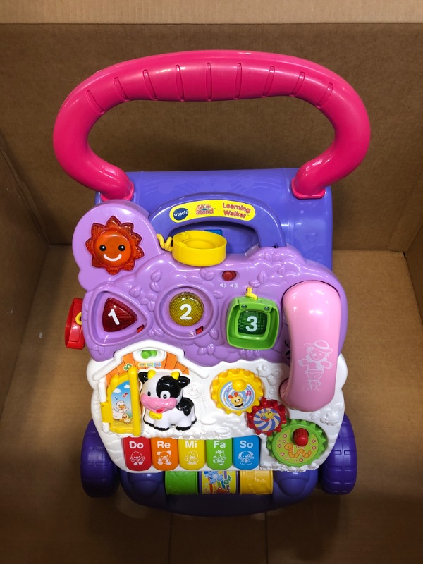 Photo 3 of VTech Sit-to-Stand Learning Walker (Frustration Free Packaging), Lavender (Amazon Exclusive)
