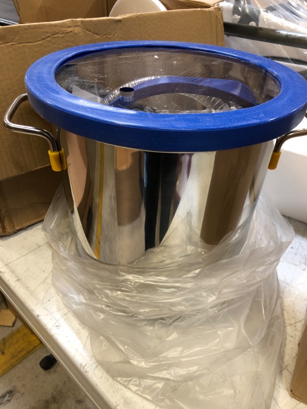 Photo 2 of 3 Gallon Vacuum Chamber with Pump, Stainless Steel Vacuum Degassing Chamber Kit, Degassing Chamber Kit with 4CFM 1/3HP Single Stage Vacuum Pump Without Oil, Not for Wood Stabilizing 3 Gallon 4CFM