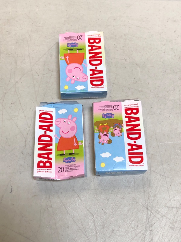 Photo 2 of Band-Aid Bandages, Adhesive, Peppa Pig, Assorted Sizes - PACK OF 3