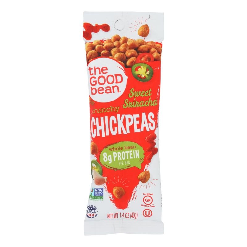 Photo 1 of (Price/case)the Good Bean Crunchy Sweet Sriracha Chickpeas -  1.4 OZ --- EXP 04/25/2023
(PACK OF 2)
