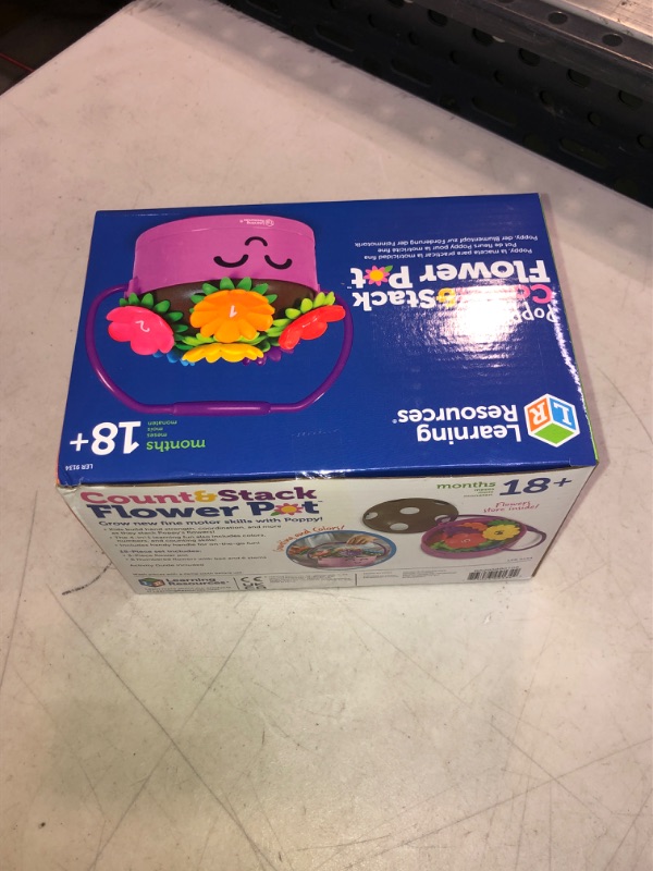 Photo 2 of Learning Resources Poppy the Count & Stack Flower Pot - 15 Pieces Toddler Learning Toys for Boys and Girls Ages 18+ Months Sorting Toys for Toddlers
++FACTORY SEALED++