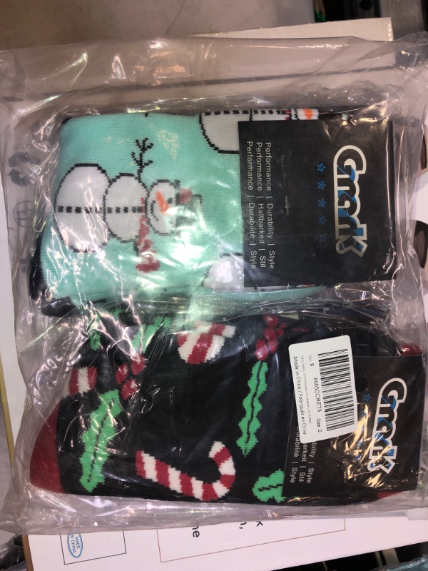 Photo 2 of Gmark Novelty Crazy Crew Socks, Unisex Fitness Cartoon Cotton Soft Warm Winter Cozy Socks,Adult
