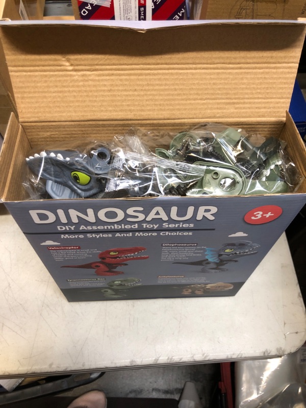 Photo 2 of IMPORX Huge Dinosaur Toys for Kids 3-8 – Take Apart Dinosaur Kids Toys – Gift for Boys – Building Construction Toys Sets with Electric Drill – Kids Learning Toys - Toddler Toys – Kids’ Birthday Gifts
