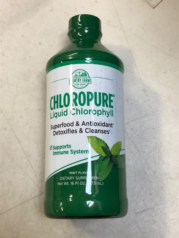 Photo 2 of COUNTRY FARMS Chloropure Liquid Chlorophyll --- EXP 12/25