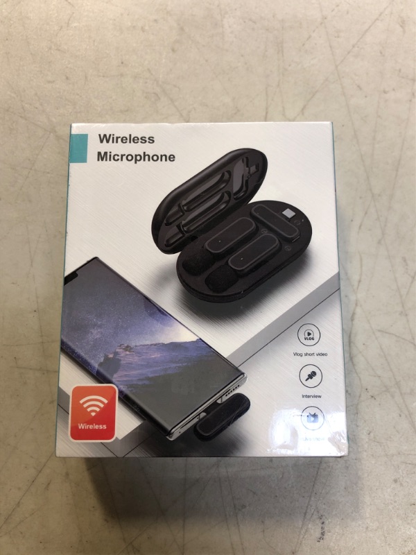 Photo 2 of Hiievpu Wireless Microphone for iPhone & iPad, Professional and Portable Wireless Lavalier Lapel Microphone with Charging Case, Low Latency and Long Battery Life, Suitable for Vlog, TikTok (Two Mic)
++FACTORY SEALED++
