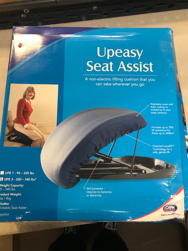 Photo 3 of Carex Upeasy Seat Assist Plus - Chair Lift And Sofa Stand Assist - Portable Lifting Seat For Persons 200 Pounds to 340 Pounds, Provides 70% Assistance 1 Count (Pack of 1)