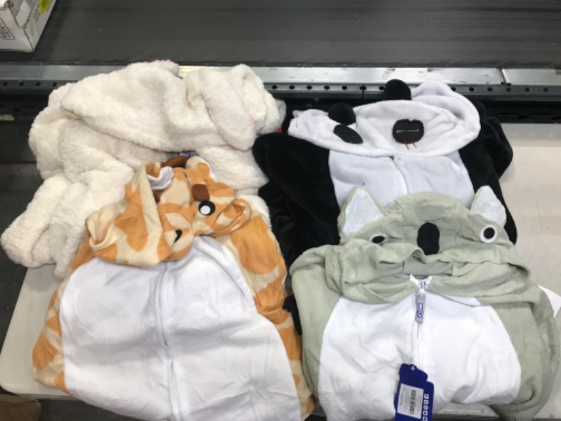Photo 1 of 4 Pairs Adult Animal Onesies Size L 