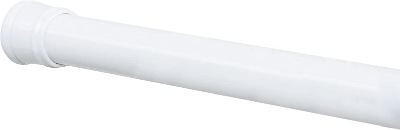 Photo 1 of  Home Curtain Adjustable Tension Shower Rod, 44" to 72", White
