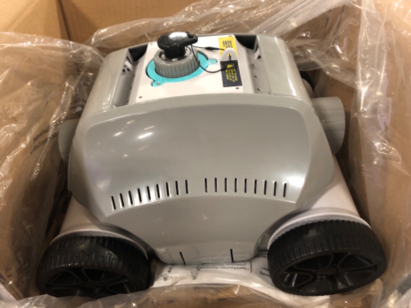 Photo 2 of (2023 New) Ofuzzi Cyber Cordless Robotic Pool Cleaner, Max.120 Mins Runtime, Self-Parking, Automatic Pool Vacuum for All Above/Half Above Ground Pools Up to 1076ft² of Flat Bottom (Grey)