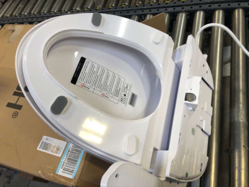 Photo 7 of ZMJH ZMA102 Elongated Smart Toilet Seat, Unlimited Warm Water, Vortex Wash, Electronic Heated,Warm Air Dryer,Bidet Seat,Rear and Front Wash, LED Light, Need Electrical, White -------- LOOSE HARDWARE, MISSING SOME HARDWARE