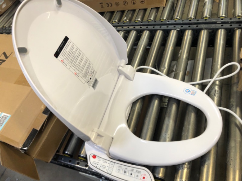 Photo 6 of ZMJH ZMA102 Elongated Smart Toilet Seat, Unlimited Warm Water, Vortex Wash, Electronic Heated,Warm Air Dryer,Bidet Seat,Rear and Front Wash, LED Light, Need Electrical, White -------- LOOSE HARDWARE, MISSING SOME HARDWARE
