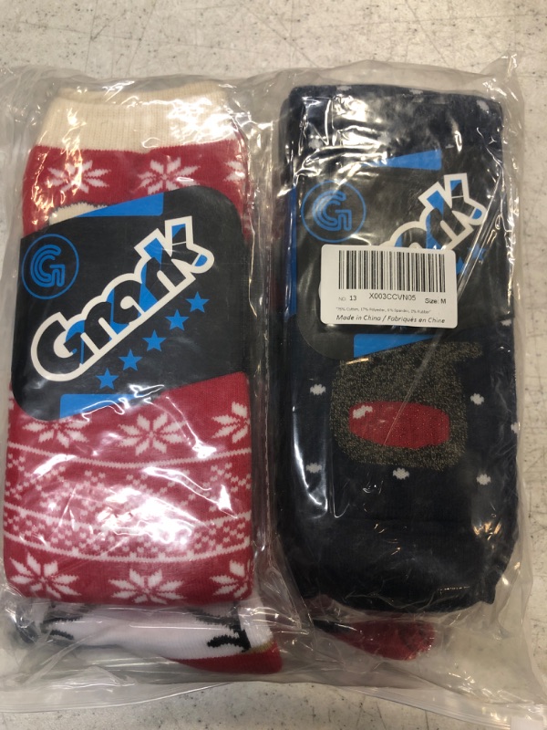 Photo 2 of Gmark Novelty Crazy Crew Socks, Unisex Fitness Cartoon Cotton Soft Warm Winter Cozy Socks,Adult One Size 6 Pairs-christmas Socks-multi 4-very Thickened