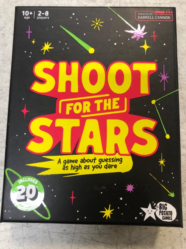 Photo 2 of Big Potato Shoot for The Stars — The Rocket-Powered Trivia Game for Adults and Family — Board Games for Teens, Kids and Aliens Alike -FACTORY SEALED