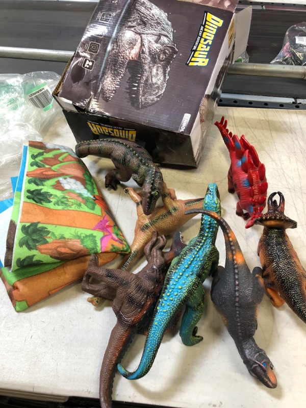 Photo 1 of Bennol 7 Pieces Dinosaur Toys for Kids Boys Toddlers 3-5 5-7, 11" Large Soft T-Rex Triceratops Dinosaur Toys for Kids Boys, Perfect Dinosaur Party Favors, Birthday Toys Gifts for 3 4 5 5-7 Year olds