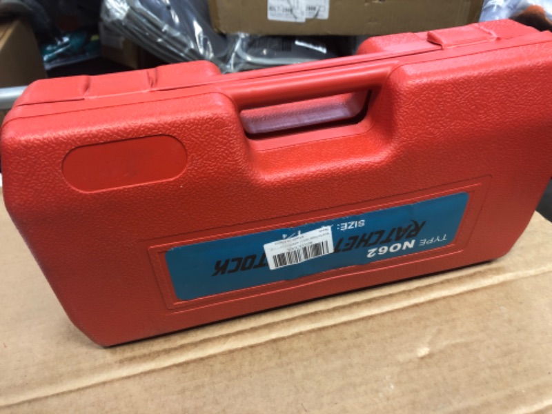 Photo 1 of Manual Pipe Threader Tool Kit w/ 4 Dies Set + Ratchet Handle + Case 4 Dies Pipe Threading Kits 1/2" 3/4" 1" 1-1/4"