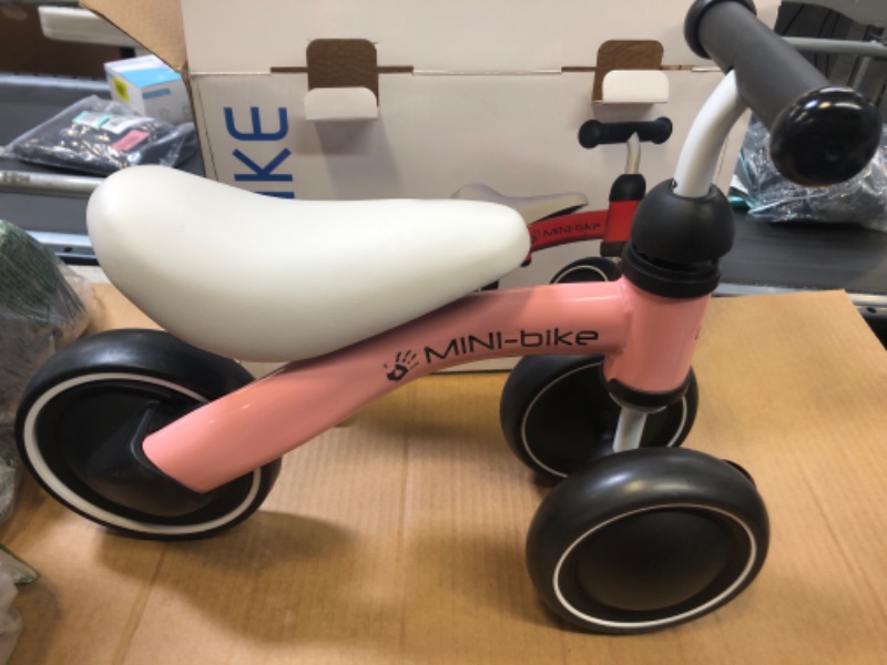 Photo 1 of Baby Balance Bikes Bicycle for 1-2 Year Old Girl/Boy, Best Cycling Toy Gifts Pink 3-wheel