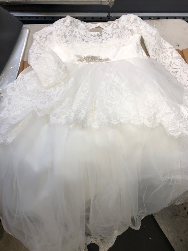 Photo 2 of 128/13 Years First Communion Baptism Dresses  ---dirty 