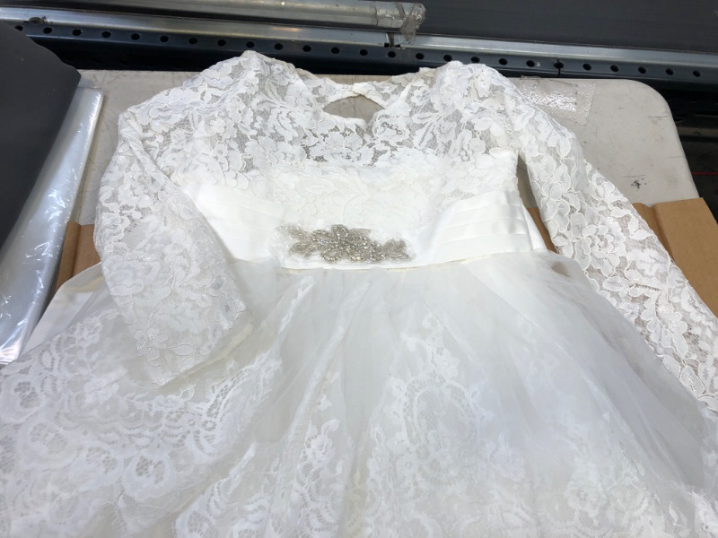 Photo 1 of 128/13 Years First Communion Baptism Dresses  ---dirty 