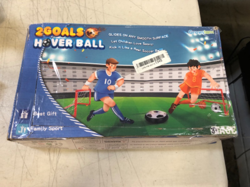 Photo 2 of Boy Toys Hover Soccer Ball with 2 Goals, Indoor Soccer Gifts for Boys, LED Hover Ball with Foam Bumper Inflatable Soccer Toys for 3 4 5 6 7 8 9 10+ Years Old Girls Boys