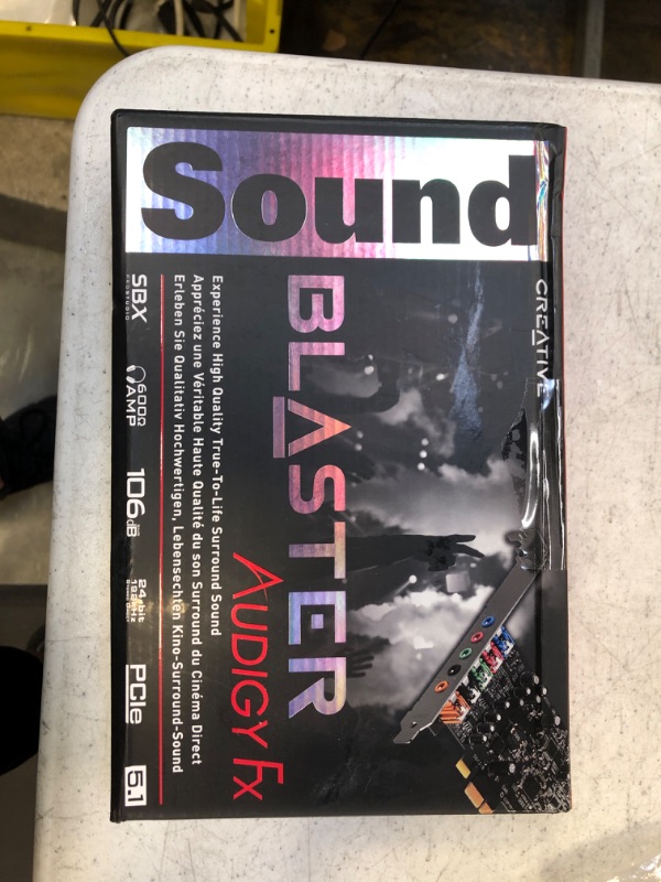 Photo 2 of Creative Sound Blaster Audigy FX PCIe 5.1 Internal Sound Card with High Performance Headphone Amp for PCs 106 dB (2022 Version)