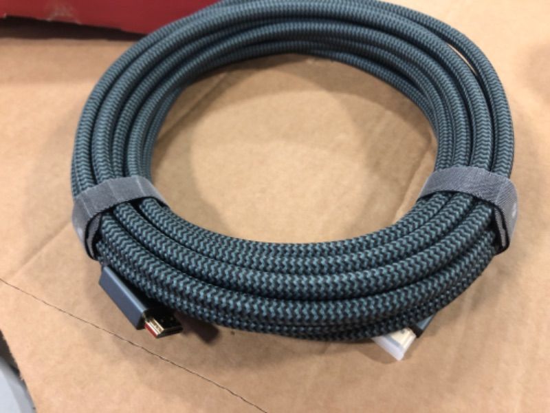 Photo 1 of 4K HDMI Cable 25 ft, iVANKY High Speed 18Gbps HDMI 2.0 Cable, 4K HDR, HDCP 2.2, 3D, 2160P, 1080P, Ethernet - Braided HDMI Cord, Audio Return (ARC) Compatible UHD TV, Blu-ray, PS4/3, Monitor, Projector 25 feet Grey 1