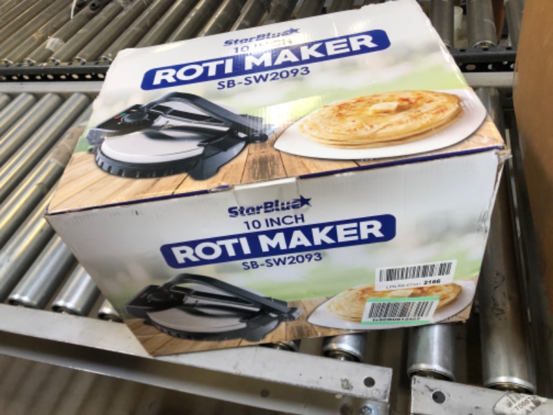 Photo 3 of 10inch Roti Maker by StarBlue with FREE Roti Warmer - The automatic Stainless Steel Non-Stick Electric machine to make Indian style Chapati, Tortilla, Roti AC 110V 50/60Hz 1200W