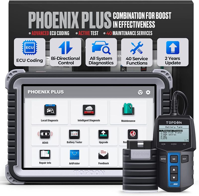 Photo 1 of  TOPDON Phoenix Plus Automotive Diagnostic Scan Tool 
