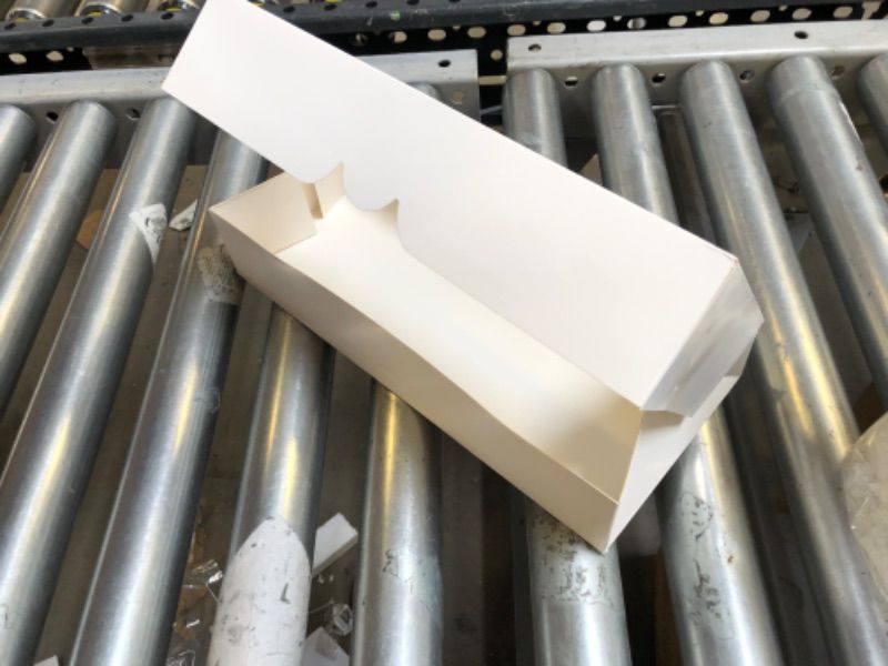 Photo 1 of  Bakery Boxes with Window 12 INCH X 5 INCH White Strawberry Boxes with Window - Wine Boxes for Gifts with Strawberries - Cookie Boxes with Window (Pack of 15)
